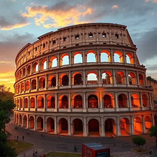 Copertina dell'album 'Tramonti Romani' di Isabella Conti, con il Colosseo sullo sfondo