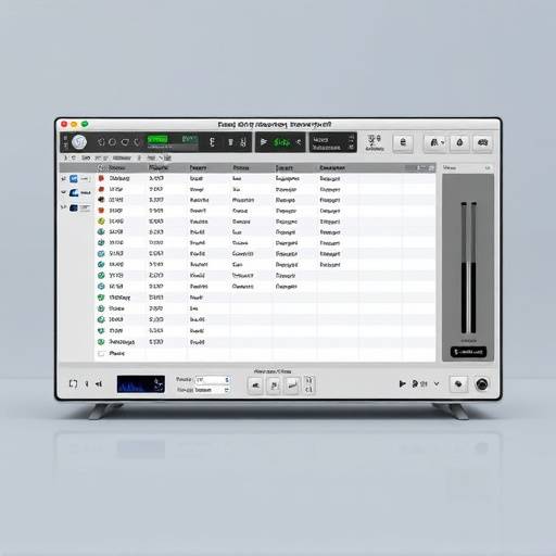 Schermata di un software professionale per il restauro audio